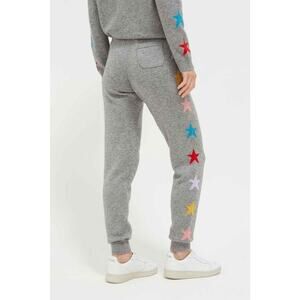 Chinti & Parker XS Multi Stars Wool-Cashmere Track Pants Grey Gray Joggers